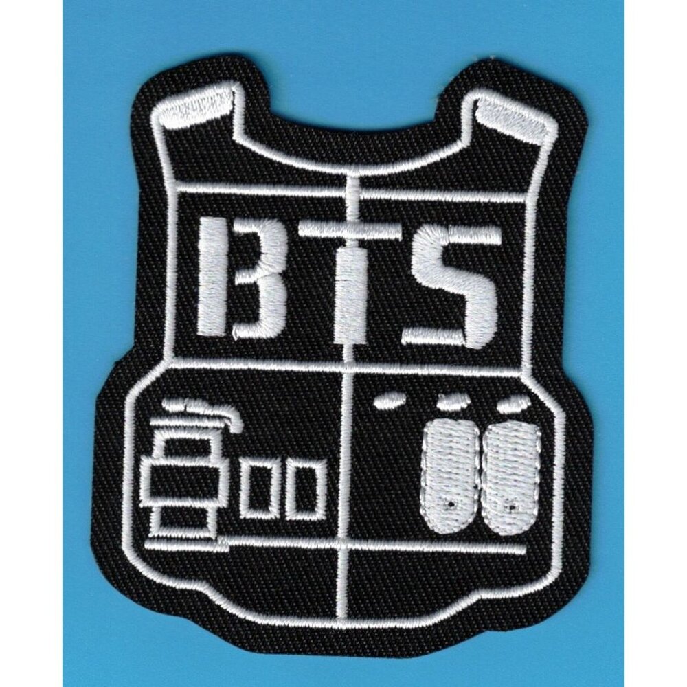 BTS Korean Music K-Pop Logo Embroidered Iron On Patch